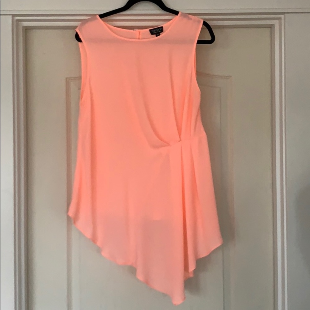 Topshop Light pink Shear Blouse